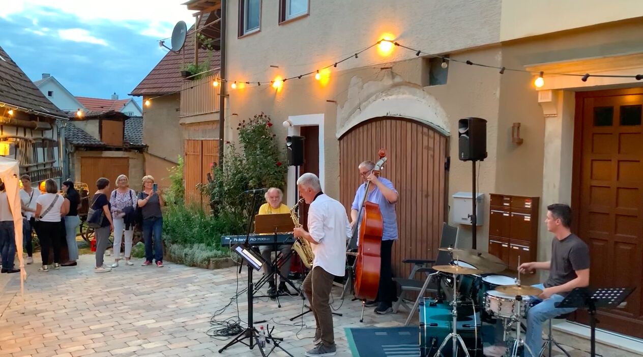 Mit Band bei der Nacht der Keller in Weinstadt